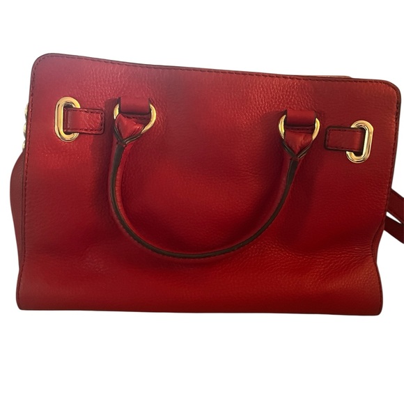 Michael Kors Hamilton Tote • Red/Gold • Style 35F5GHMT2L • Like New - Picture 11 of 12